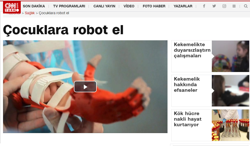 Robotel Türkiye CNN Türk Haberi – Mart 2018