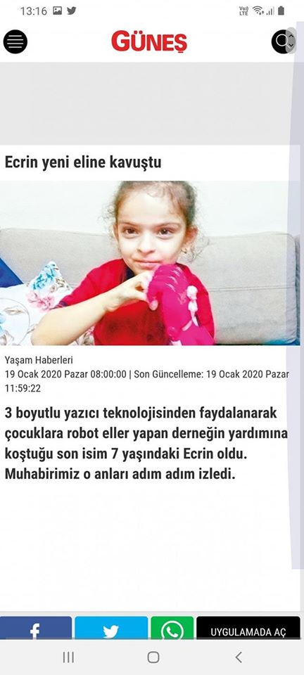 Son vakalarımızdan Ecrin’in #Elsa #Robotel Hikâyesi @itu_ieee ekibinin eşliğinde bugün @gunes_gazetesi haberinde gazetede!